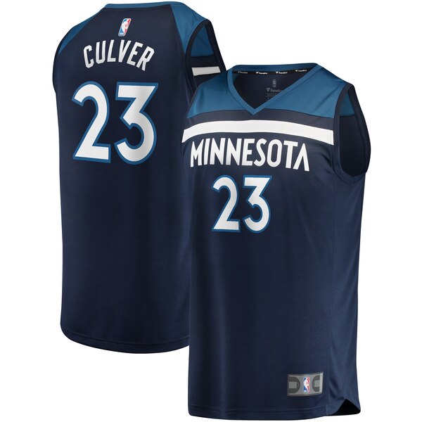 maglia jarrett culver 23 2020 minnesota timberwolves navy