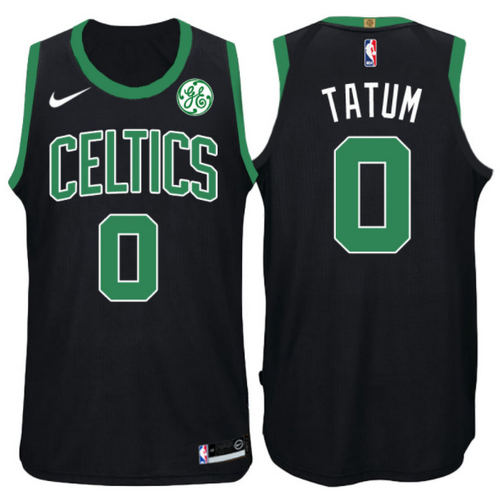 maglia jayson tatum 0 2017-2018 boston celtics nero