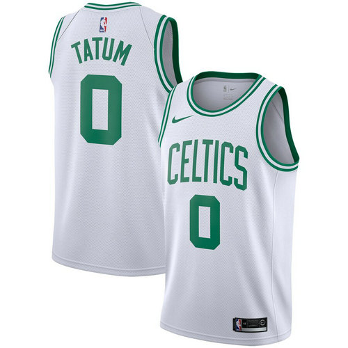 maglia jayson tatum 0 2019 boston celtics bianca