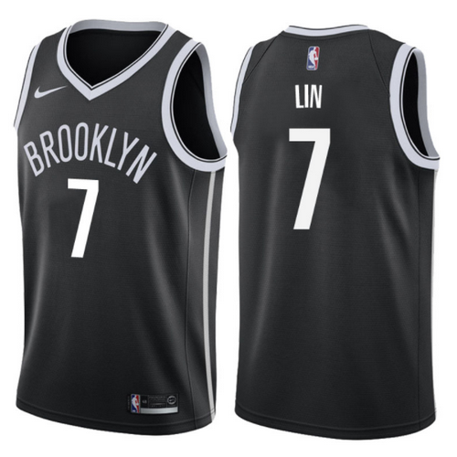 maglia jeremy lin 7 2017-2018 brooklyn nets nero