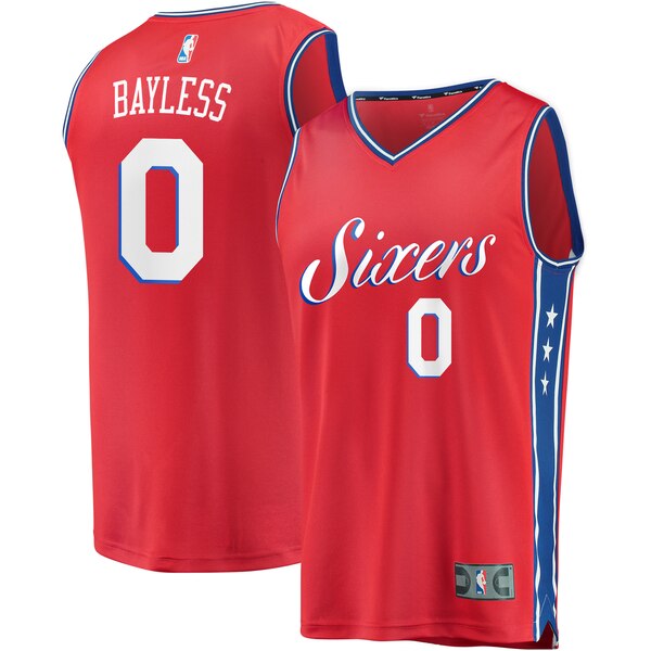 maglia jerryd bayless 0 2020 philadelphia 76ers rosso