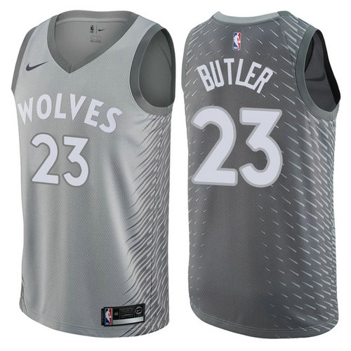 maglia jimmy butler 23 minnesota timberwolves 2017-2018 grigio