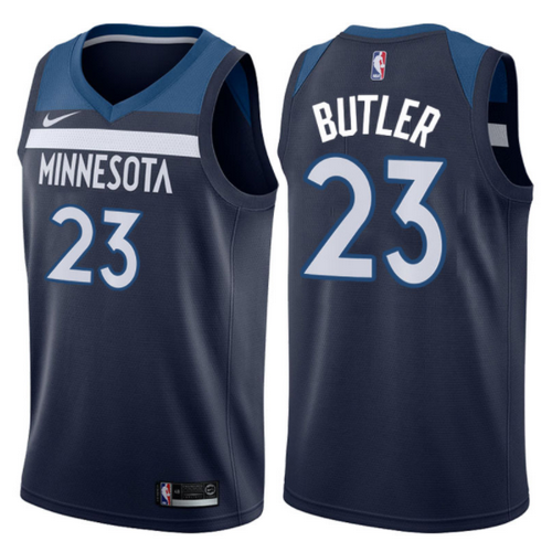 maglia jimmy butler 23 minnesota timberwolves 2017-2018 navy