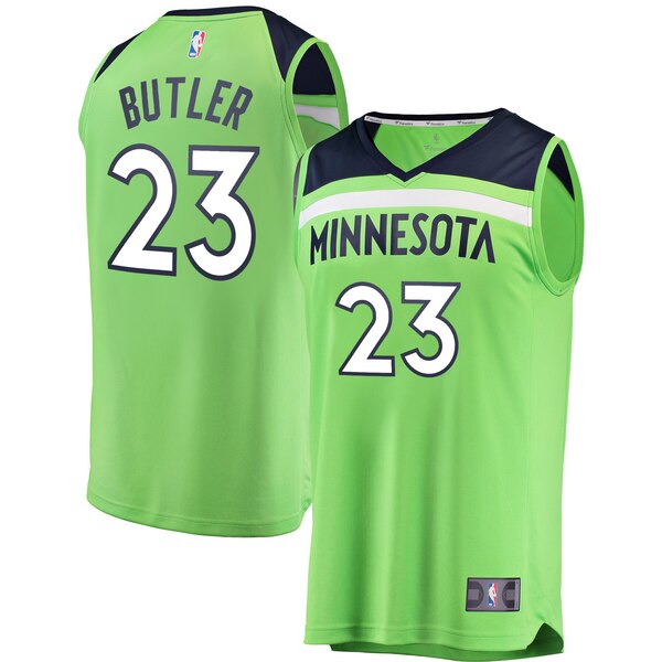 maglia jimmy butler 23 2020 minnesota timberwolves verde