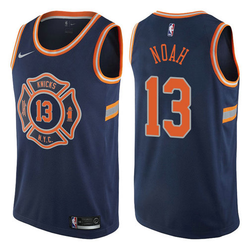 maglia joskim noah 13 2017-2018 new york knicks navy