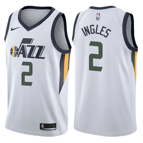 maglia nba joe ingles 2 2017-2018 utah jazz bianca