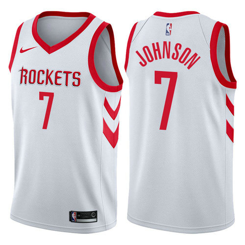 maglia joe johnson 7 2017-2018 houston rockets bianca