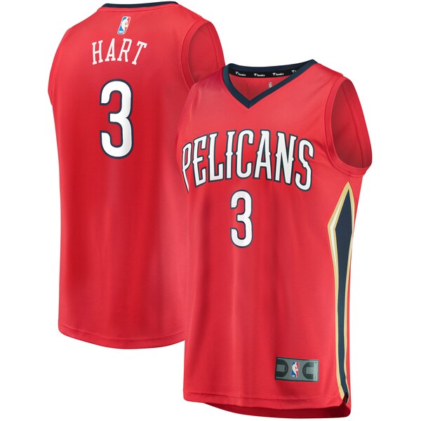 maglia josh hart 3 2020 new orleans pelicans rosso