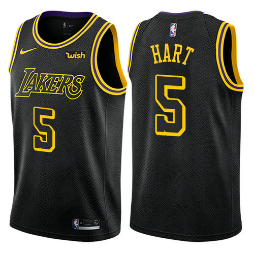 canotta josh hart 5 2017-2018 los angeles lakers nero