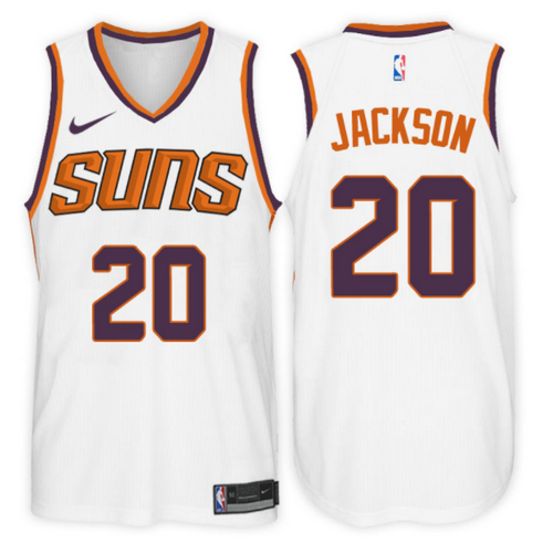 maglia josh jackson 20 2017-2018 phoenix suns bianca