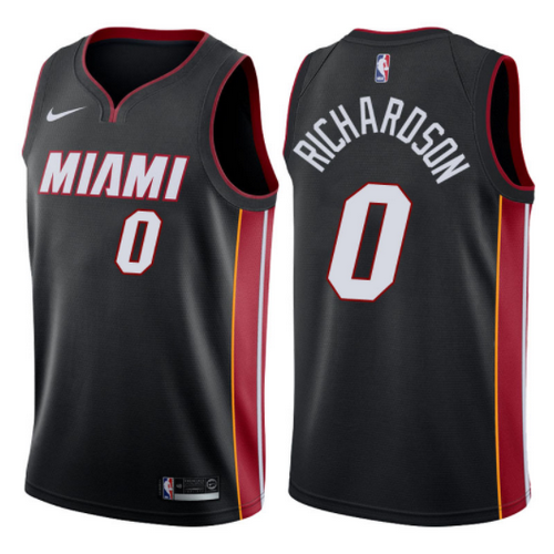 maglia josh richardson 0 2017-2018 miami heat nero