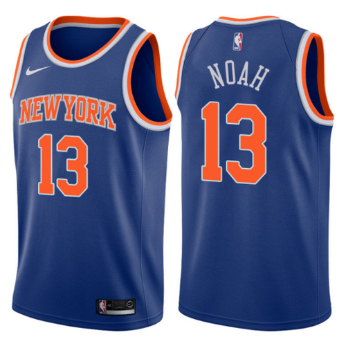 maglia joskim noah 13 2017-2018 new york knicks blu