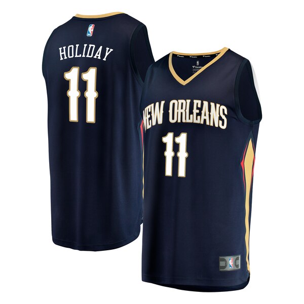 maglia jrue holiday 11 2020 new orleans pelicans navy