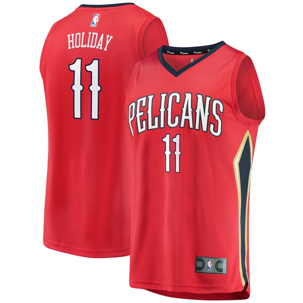 maglia jrue holiday 11 2020 new orleans pelicans rosso