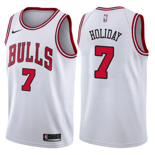 canotta basket justin holiday 7 2017-2018 chicago bulls bianca