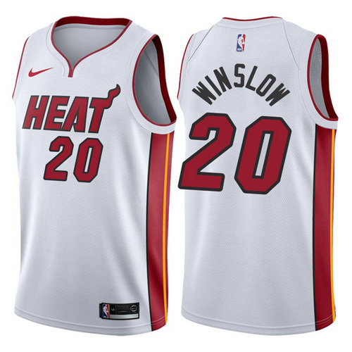 maglia justise winslow 20 2017-2018 miami heat bianca