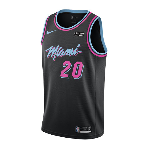 maglia justise winslow 20 2018-2019 miami heat nero