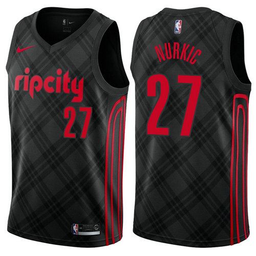 maglia jusuf nurkic 27 2017-2018 portland trail blazers nero