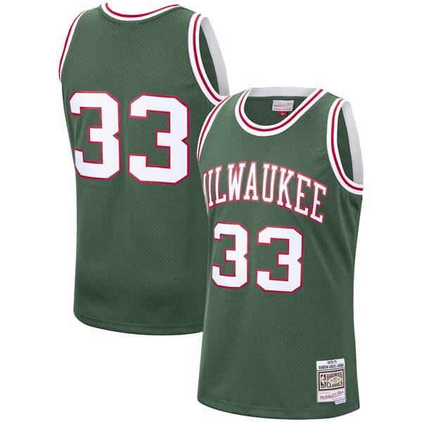 Maglia kareem abdul-jabbar 33 2020 Milwaukee Bucks verde