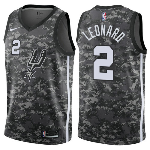 maglia basket kawhi leonard 2 2017-2018 san antonio spurs nero