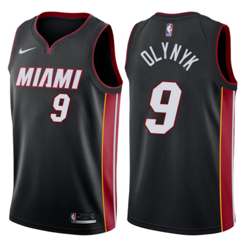 maglia kelly olynyk 9 2017-2018 miami heat nero