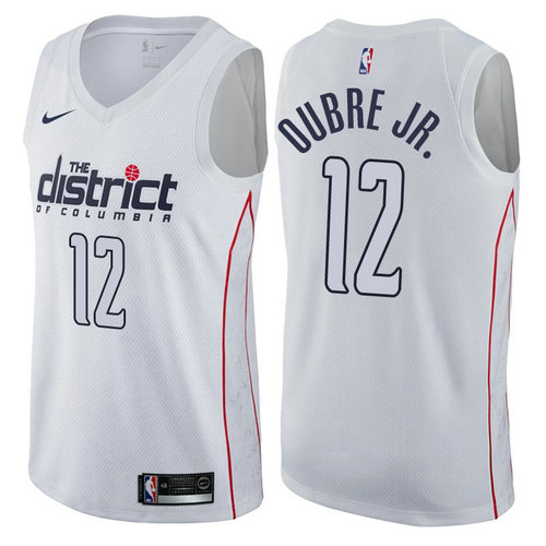 maglia nba kelly oubre jr. 12 2017-2018 washington wizards bianca