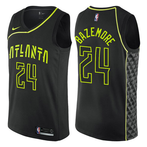 maglia kent bazemore 24 atlanta hawks 2017-2018 nero