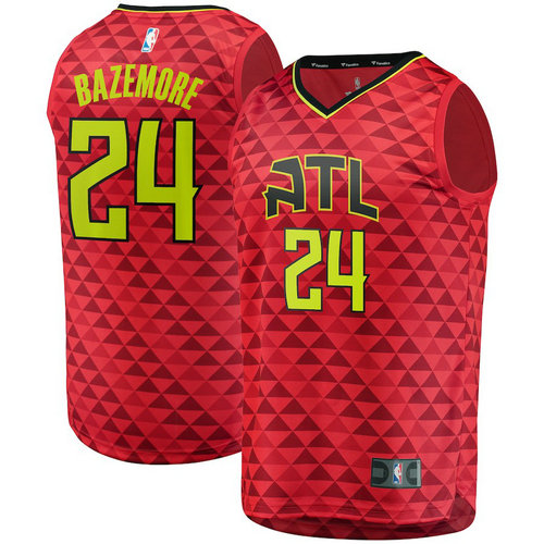 maglia kent bazemore 24 atlanta hawks 2018-2019 rosso