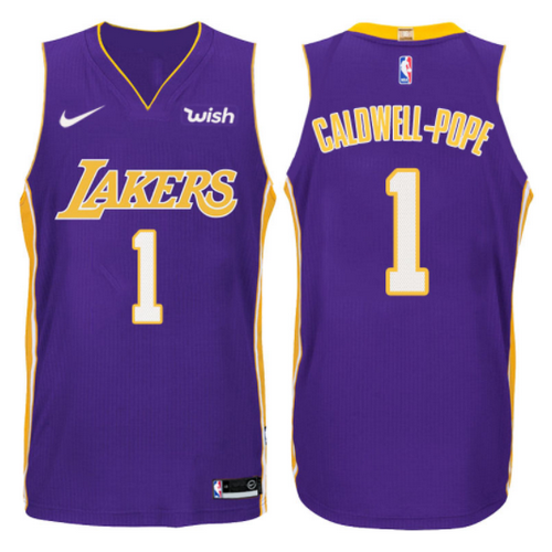 maglia kentavious caldwell pope 1 2017-2018 los angeles lakers porpora