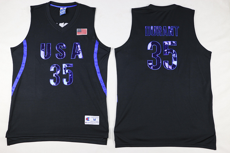 canotta kevin durant 35 nba usa olimpiadi 2016 nero