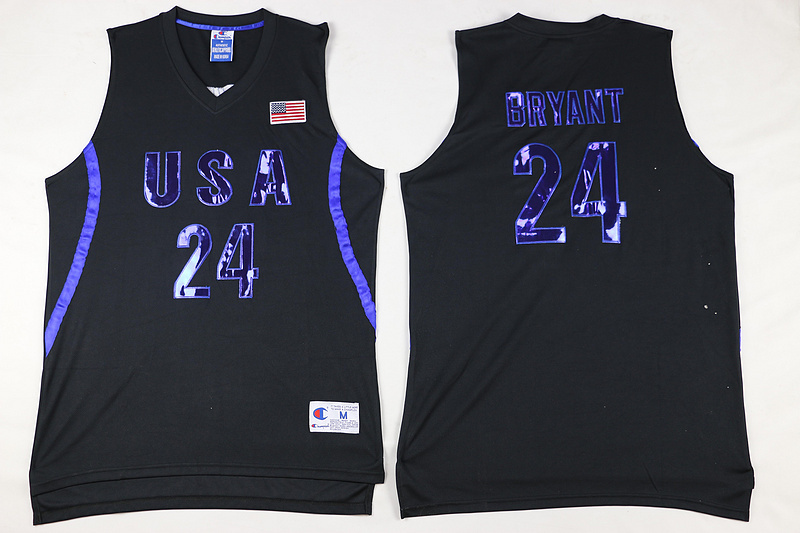 canotta kobe bryant 24 nba usa olimpiadi 2016 nero