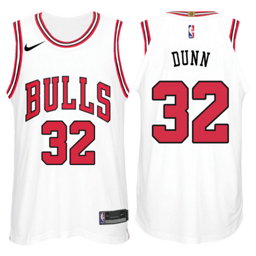 maglia kris dunn 32 2017-2018 chicago bianca