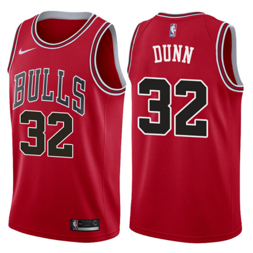 maglia kris dunn 32 2017-2018 chicago rosso