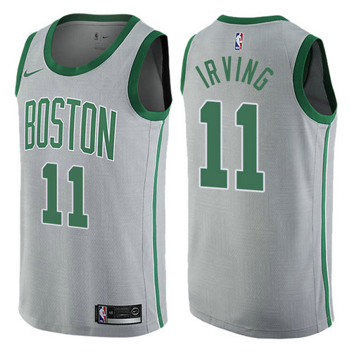 maglia basket kyrie irving 11 2017-2018 boston celtics grigio