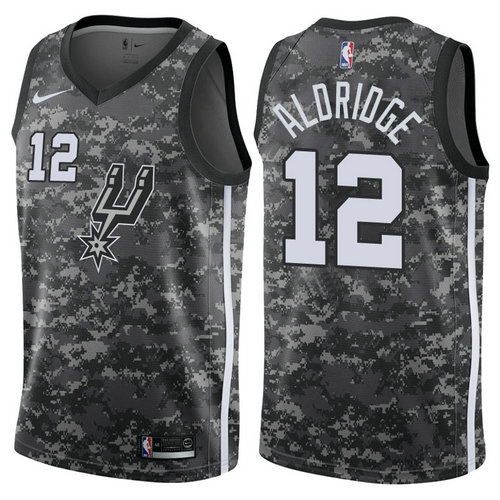 maglia nba LaMarcus Aldridge 12 2017-2018 san antonio spurs nero