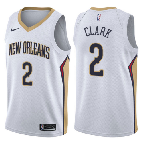 maglia lan clark 2 2017-2018 new orleans pelicans bianca