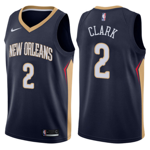 maglia lan clark 2 2017-2018 new orleans pelicans navy