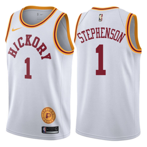 maglia lance stephenson 1 2017-2018 indiana pacers bianca