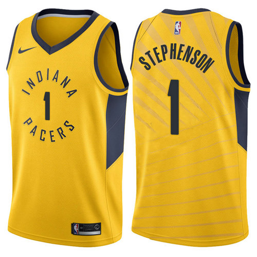 maglia lance stephenson 1 2017-2018 indiana pacers giallo