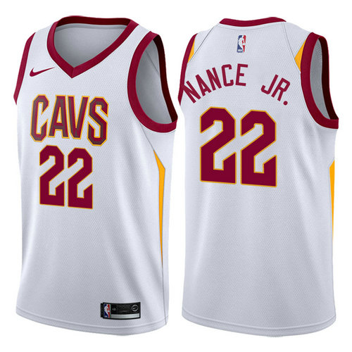 maglia basket larry nance jr. 22 2017-2018 cleveland cavaliers bianca