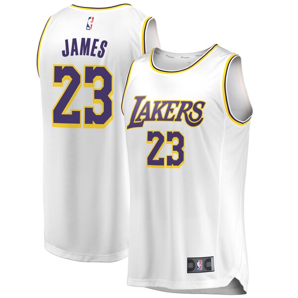 maglia lebron james 23 2020 los angeles lakers bianca