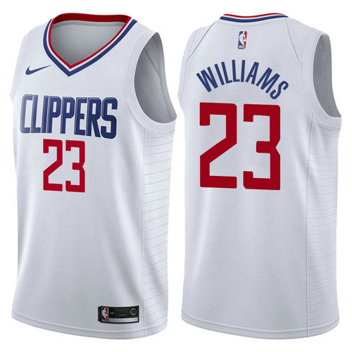 maglia lou williams 23 2017-2018 los angeles clippers bianca