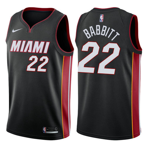 maglia nba luke babbitt 22 2017-2018 miami heat nero