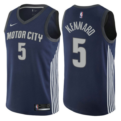 maglia basket luke kennard 5 2017-2018 detroit pistons navy