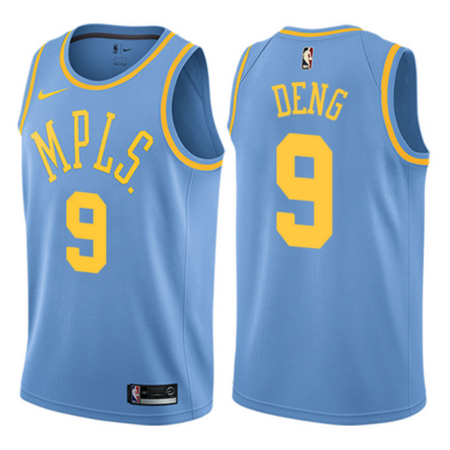 maglia luol deng 9 2017-2018 los angeles lakers blu