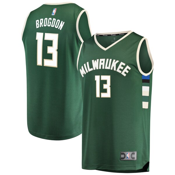 Maglia malcolm brogdon 13 2020 Milwaukee Bucks verde