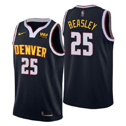 maglia malik beasley 25 2018-2019 denver nuggets navy