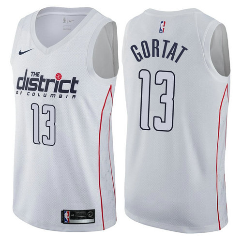 maglia nba marcin gortat 13 2017-2018 washington wizards bianca