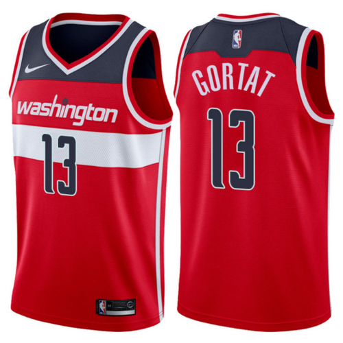 maglia nba marcin gortat 13 2017-2018 washington wizards rosso