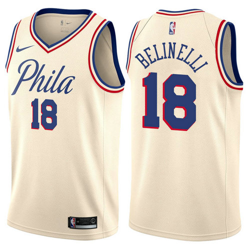 maglia marco belinelli 18 2017-2018 philadelphia 76ers giallo